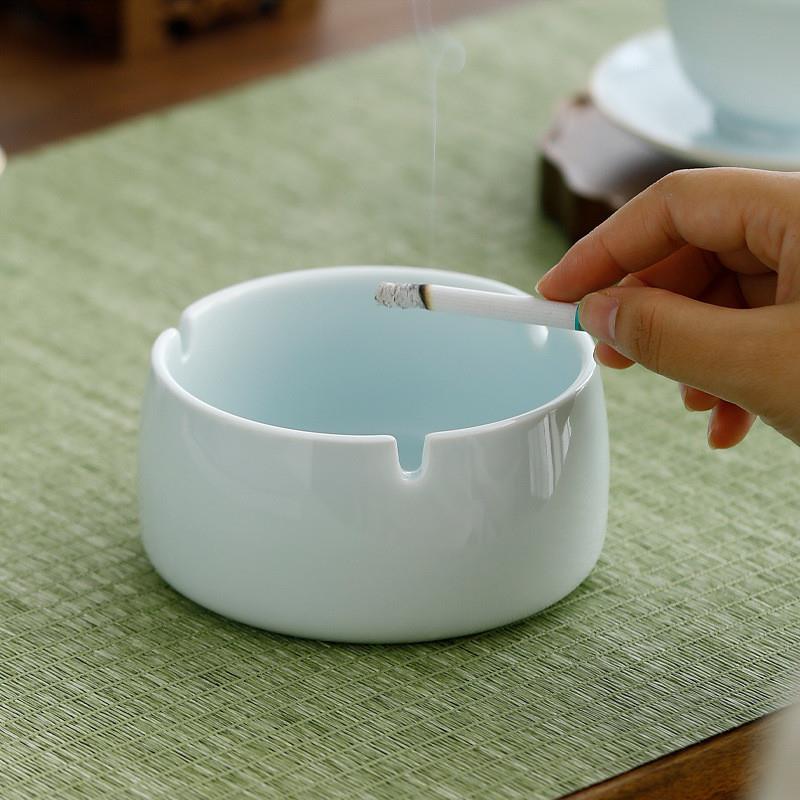 龙泉青瓷烟灰缸茶桌专用办
