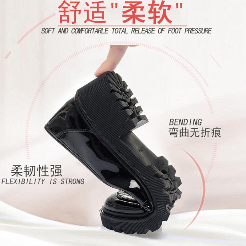 推荐正装鞋面试软底工作鞋女黑色工装职业上班通勤乐福鞋皮鞋单鞋