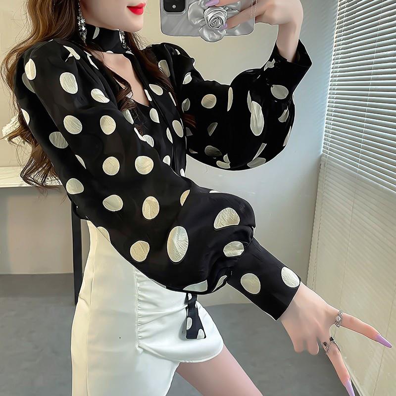 推荐独特漂亮雪纺上衣韩版