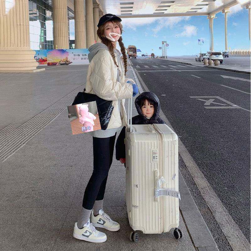推荐菱形格棒球服女秋冬季韩系学院风棉袄设计感小众夹棉加厚棉服