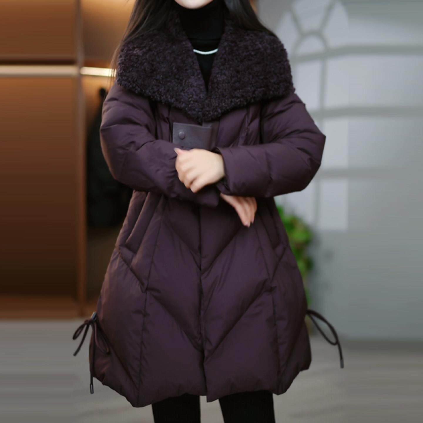推荐气质高档羽绒服女2026冬季新款中年妈妈装加厚收腰显瘦中长款
