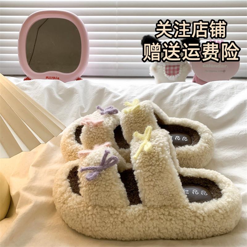 推荐时尚设计感蝴蝶结毛毛