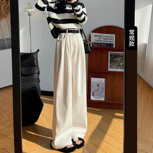 新品14初中学生12岁大童加绒裤子13少女秋冬直筒高腰休闲裤女2025