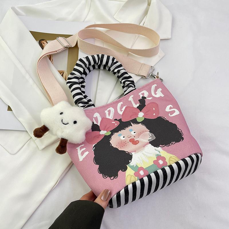 新品原创插画水桶包包女20