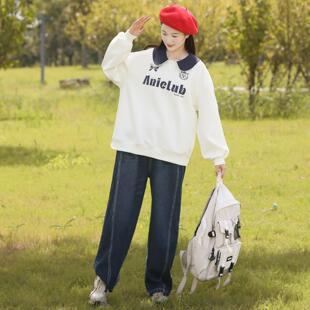 新品初中生卫衣女大童春秋季2025新款高中生上衣学生学院风甜美13