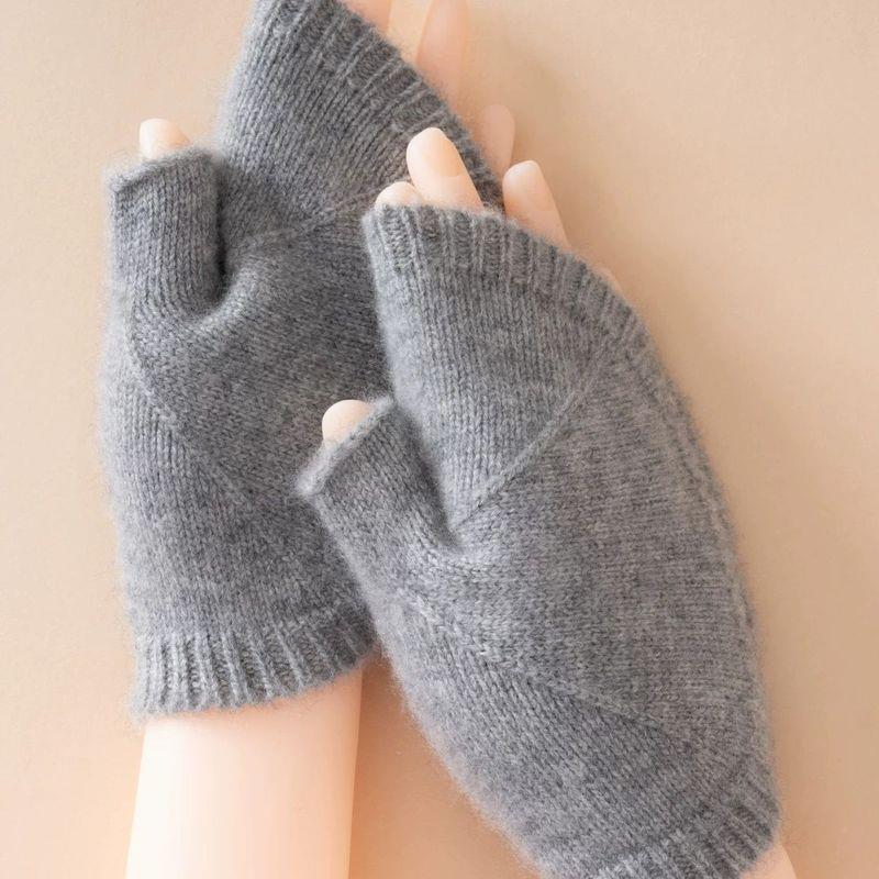 不规则个性无指手套秋冬新
