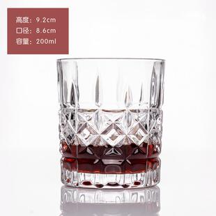 新品两只装威士忌杯 酒吧洋酒杯 Whisky杯 大口径可放大冰球 送杯