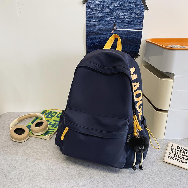 推荐书包初中生男生高中大学生小学生双肩包简约百搭大容量电脑背