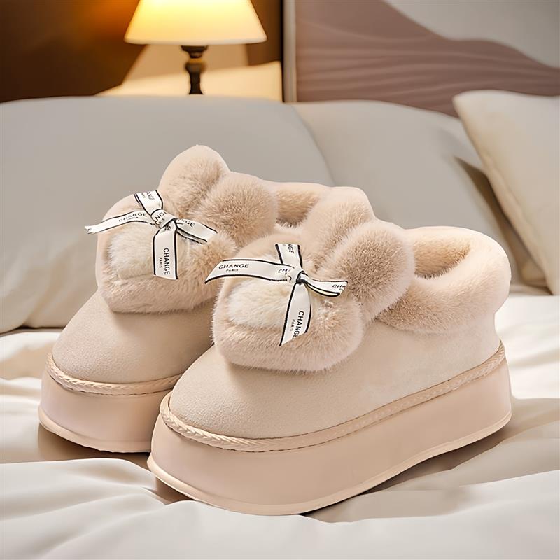 包跟厚底棉拖鞋女高跟室内