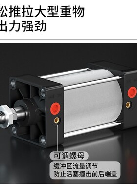 SC标准气c缸小型-S带磁大推力气动大全40/50/63/80*25X100X150X16