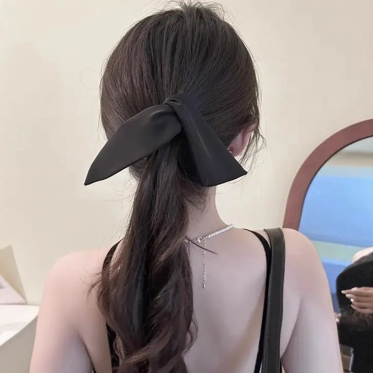 抓夹女兔耳朵香蕉夹高级感韩系轻奢风后脑勺气质竖夹马尾发夹头饰