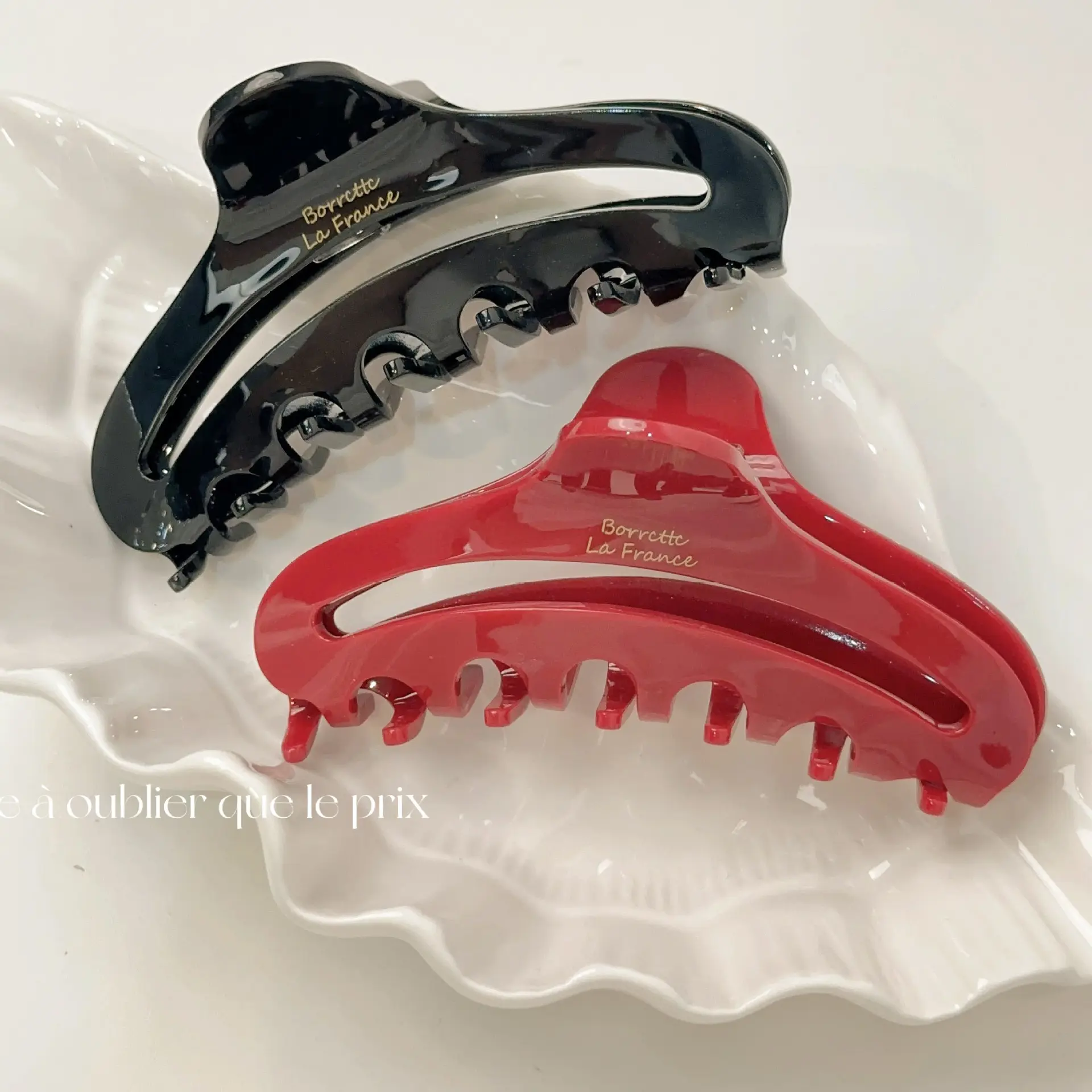 韩系金标镂空醋酸抓夹时尚气质百搭夹发饰高级感后脑勺发夹