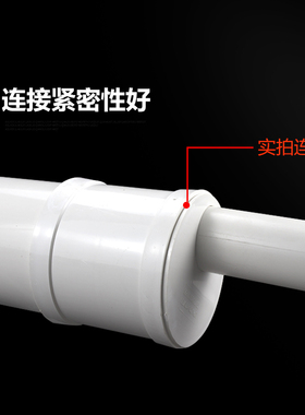 PVC国标排水管配件偏心节异径接头补芯50 75 110 160 200 250 315