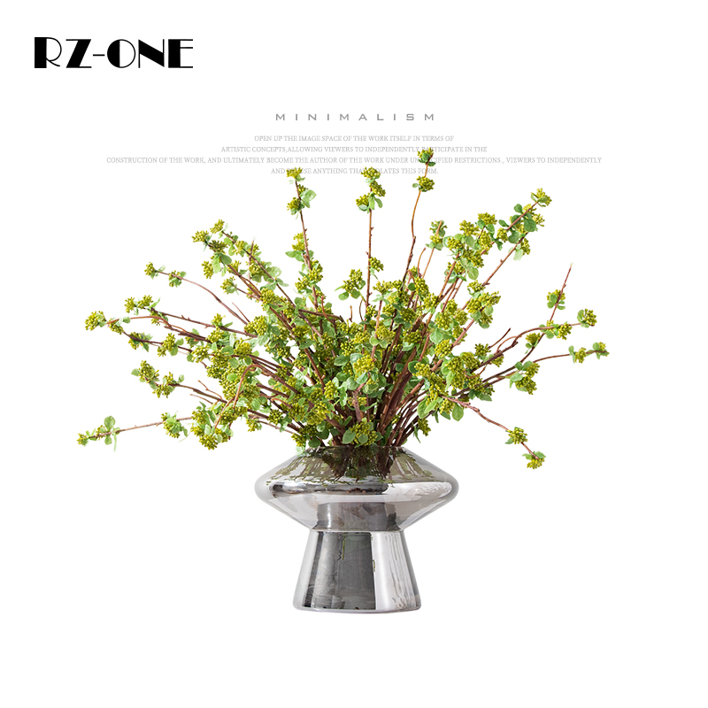 rzone 现代轻奢仿真花套装客厅餐桌花玄关高档插花软装样板房摆件