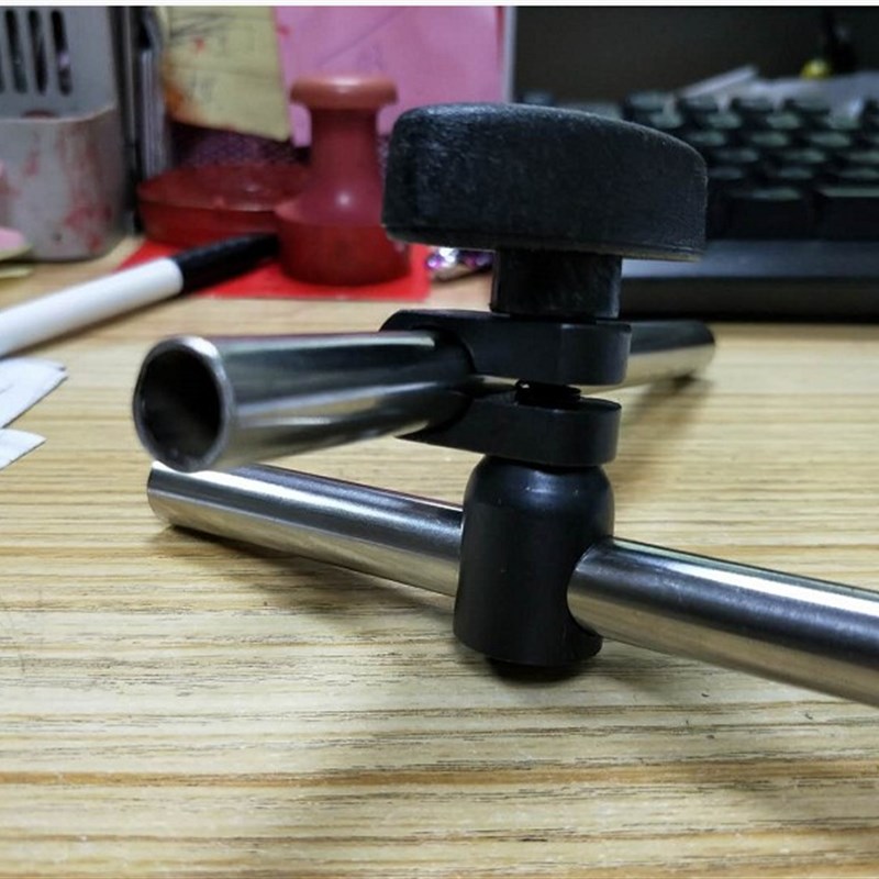 可调角度旋转固定夹 360度旋转可调连接件 磁性表座转接头 角度夹