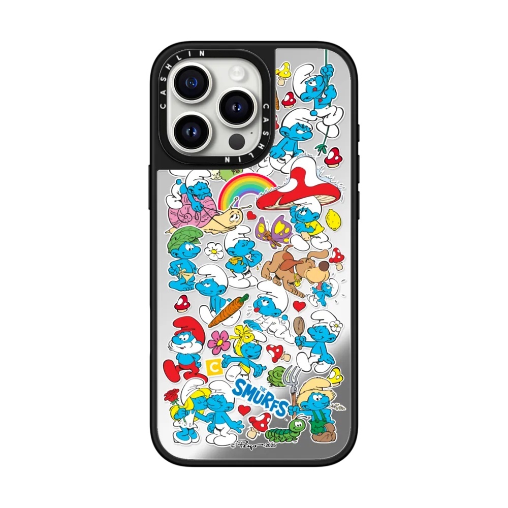 CASE联名Smurfs蓝精灵适用iPhone16ProMax手机壳苹果15Pro防摔14Pro蓝色可爱13卡通动漫12/11磁吸保护套硬壳