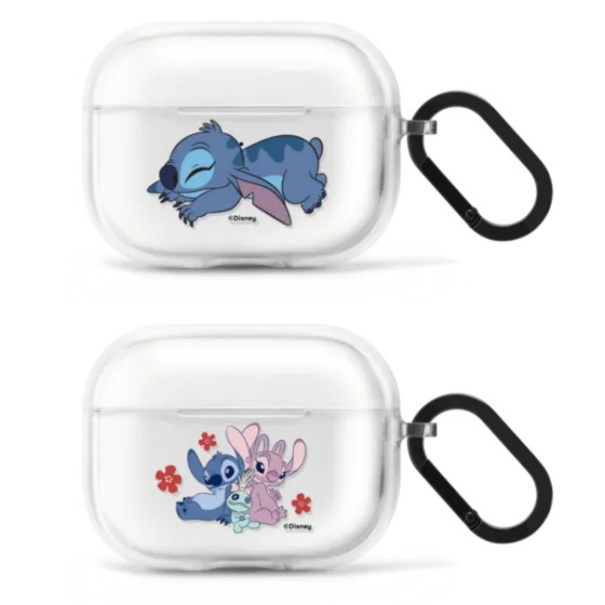 CASE联名迪士尼史迪奇Stitch耳机套适用AirPods Pro2二代保护套3代4代苹果无线蓝牙2代第二代耳机透明保护套