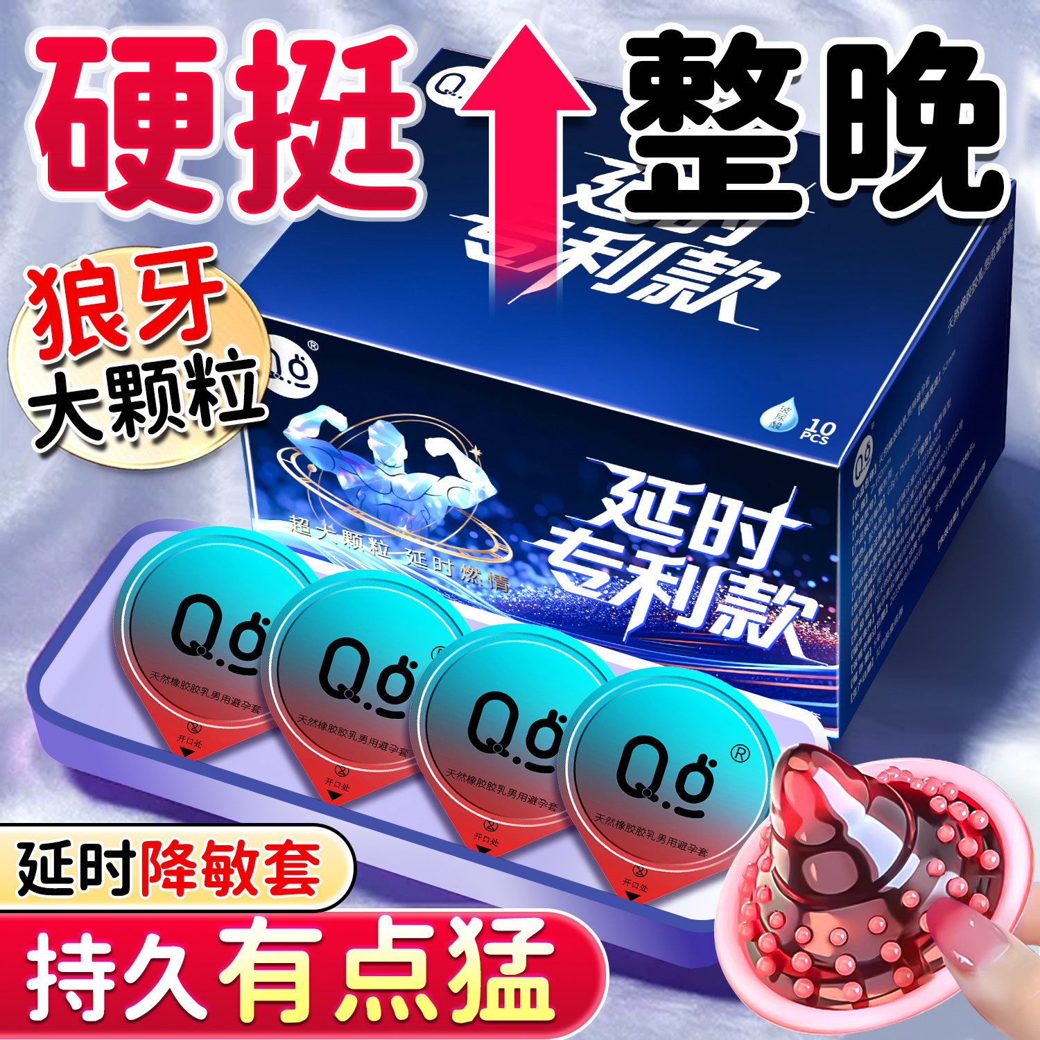 情趣避孕套刺激大颗粒持久装早男用延时热销正品安全超薄飞机bytt