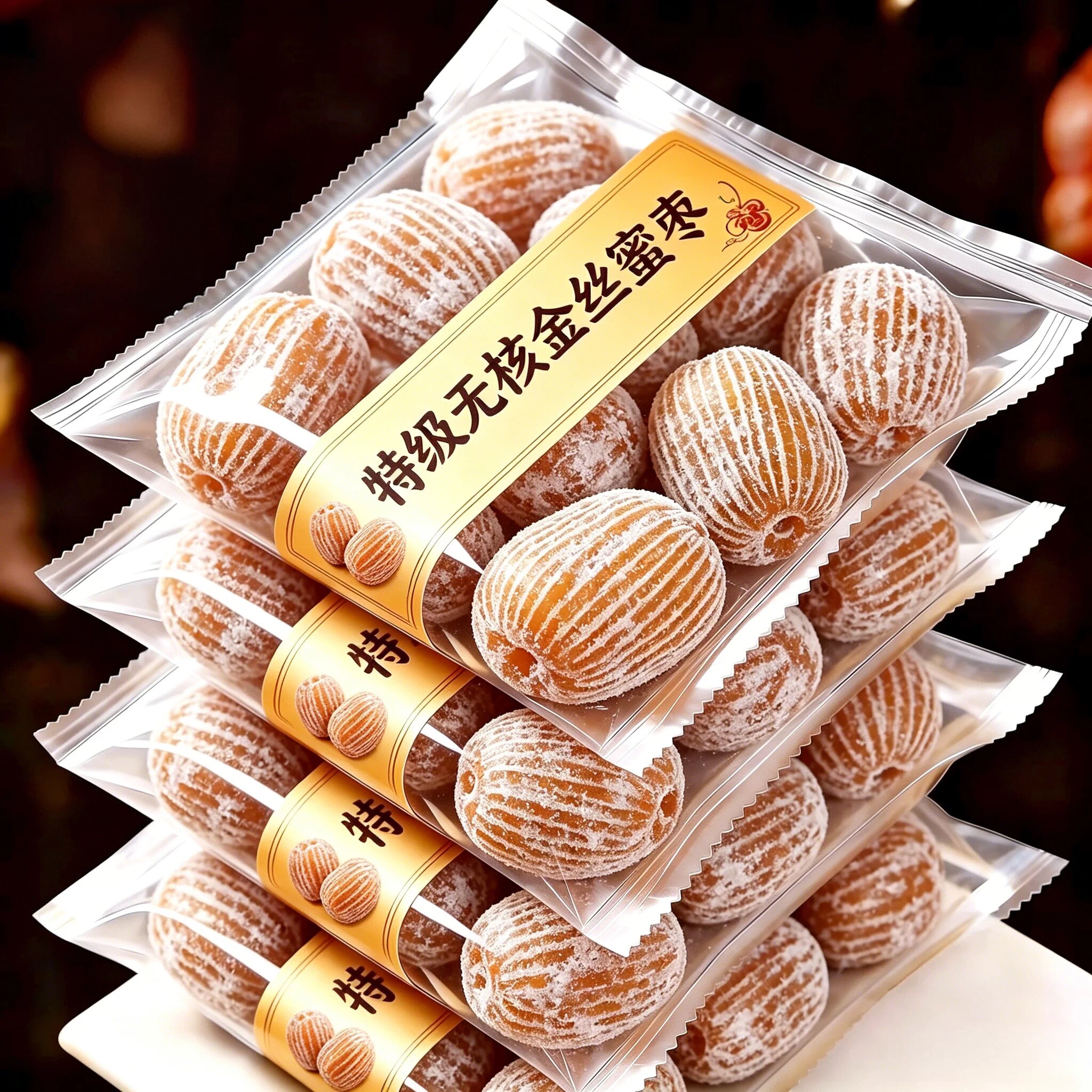 蜜枣煲汤用官方正品旗舰店无核金丝蜜枣煮粥包粽子即食蜜饯零食