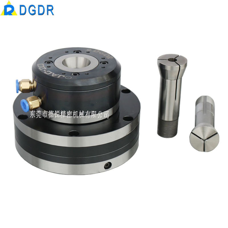 德锐精密气动旋转夹头JAC-20/15车床自动化激光切割焊接气压卡盘