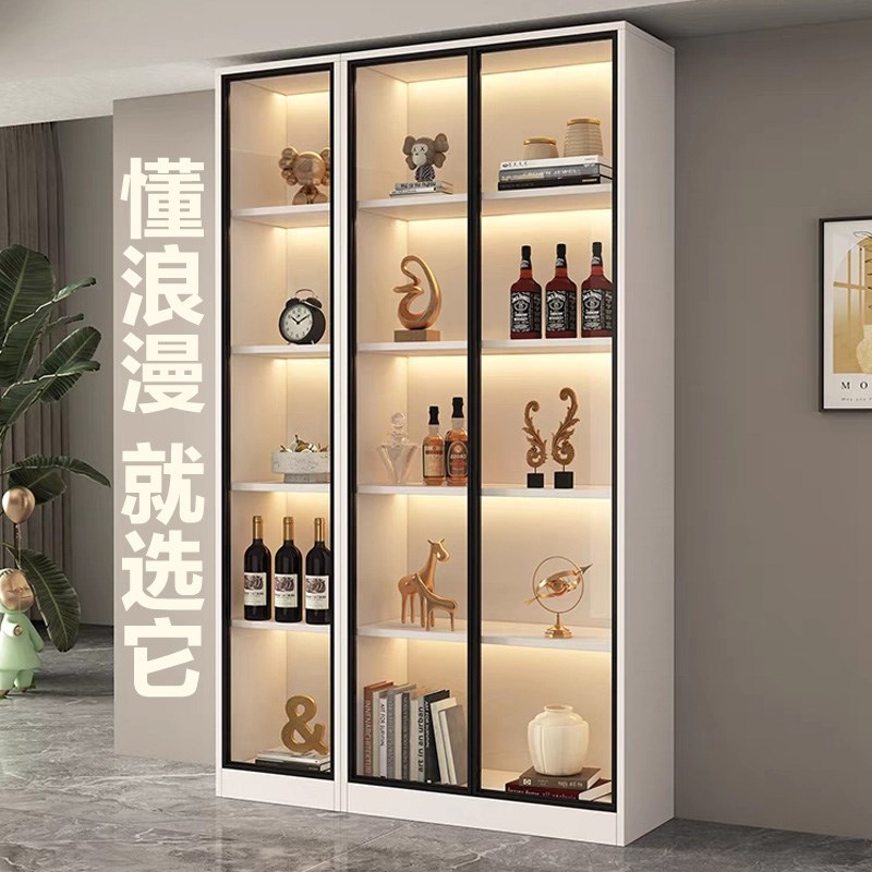 免开槽线条极窄超薄cob灯带自粘 感应橱柜酒柜衣柜手办展示柜灯条