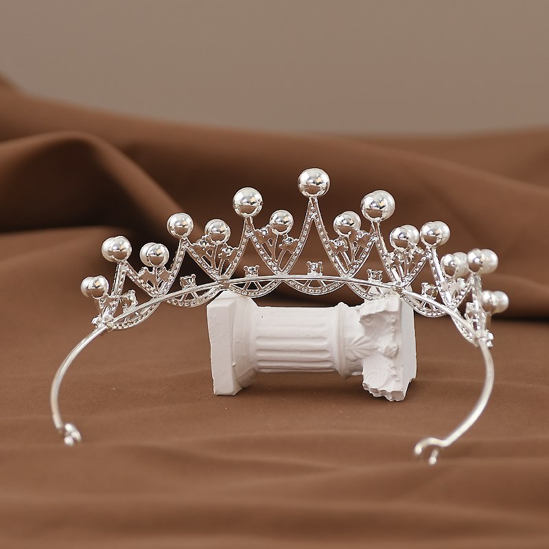 演出皇冠头饰生日女童王冠公主发夹发饰儿童女孩发箍2024年新款