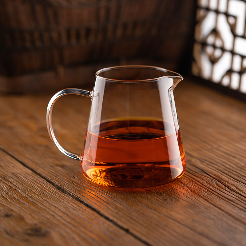 公道杯加厚玻璃杯茶漏一体耐热防爆过滤泡茶茶具套装茶水分离茶海