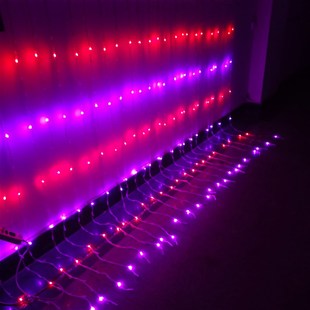 6LED数码流水瀑布灯窗帘灯门帘彩灯新年春节阳台装饰彩灯串家用