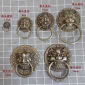 仿古大门拉手门环铜拉环古建古楼景区门装 别墅院门门把手 饰中式