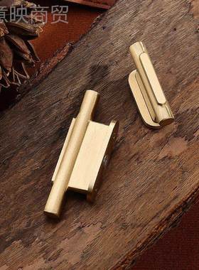 新式拉手全铜实心黄式铜中家具五金抽屉中衣柜橱BUB柜柜门把酒手