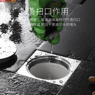 30不锈钢清扫口漏工程公园停4下车场PVC水管堵头地地面检GPP查口