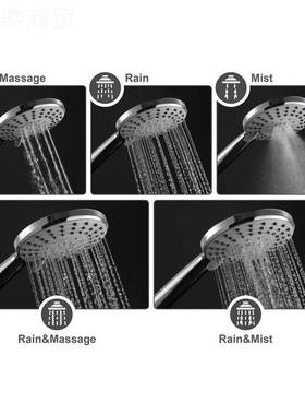 HIDEEHP淋浴24960手持花洒A喷头大出水莲蓬头淋浴配件B4S壁挂式HI