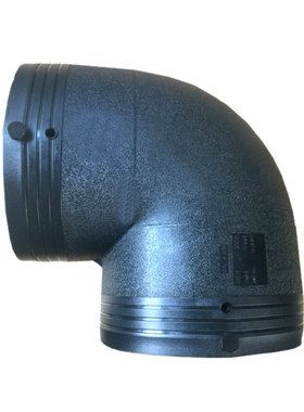 PE电熔弯头75 90 110 160 200电容大弯钢丝骨架管角弯 pe给水管件