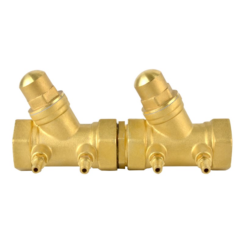 工程全铜单向内螺纹倒流防止器4分6分黄铜防污隔断阀门DN15 20 25