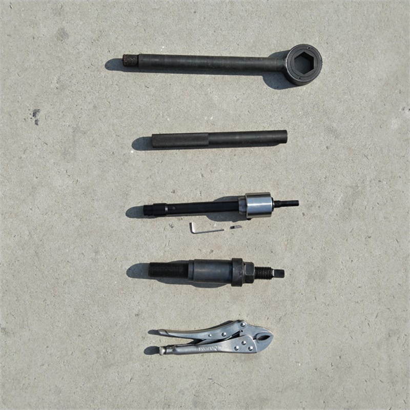 冷凝器蒸发器铜管维修换管工具 手动拔管套装 取管设备带拔头割刀