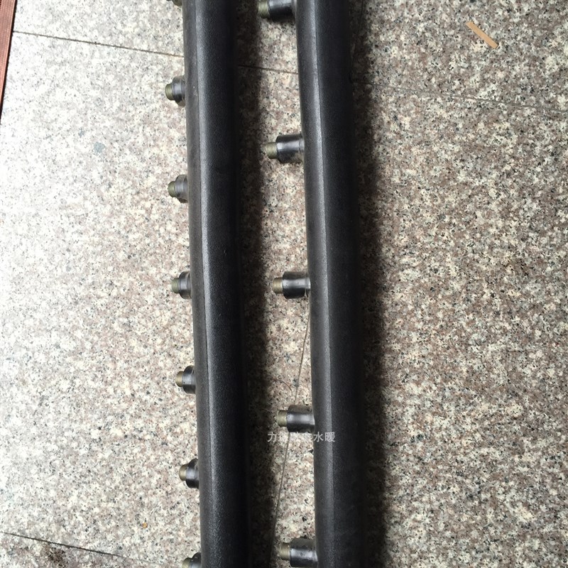 PE单头内外丝40.50.63 1/2  3/4  1寸PE 分水器 下进水地暖分水器