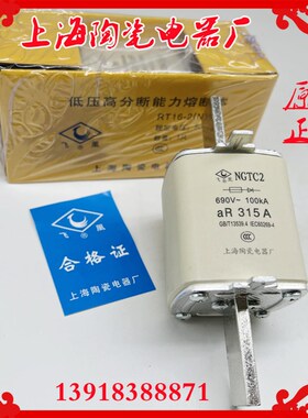 上海陶瓷电器厂飞凰NGTC2-160A熔芯RS33-200A315A400A快速熔断器