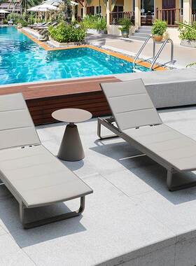 ll户外躺床ARY沙泳池防双水防晒花园露天民宿度特假村滩层斯林午