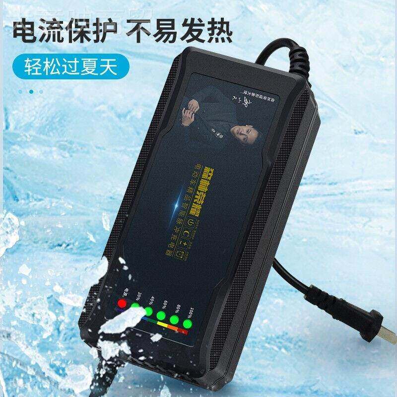 智能断电电动车电瓶电器V4812GLZAH60V2充0天AH72爱玛雅迪立马超