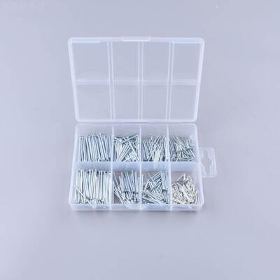 镀锌铁无钉组套560pcs用镀SF-21253锌平头钉环保PP塑家钉料头盒装