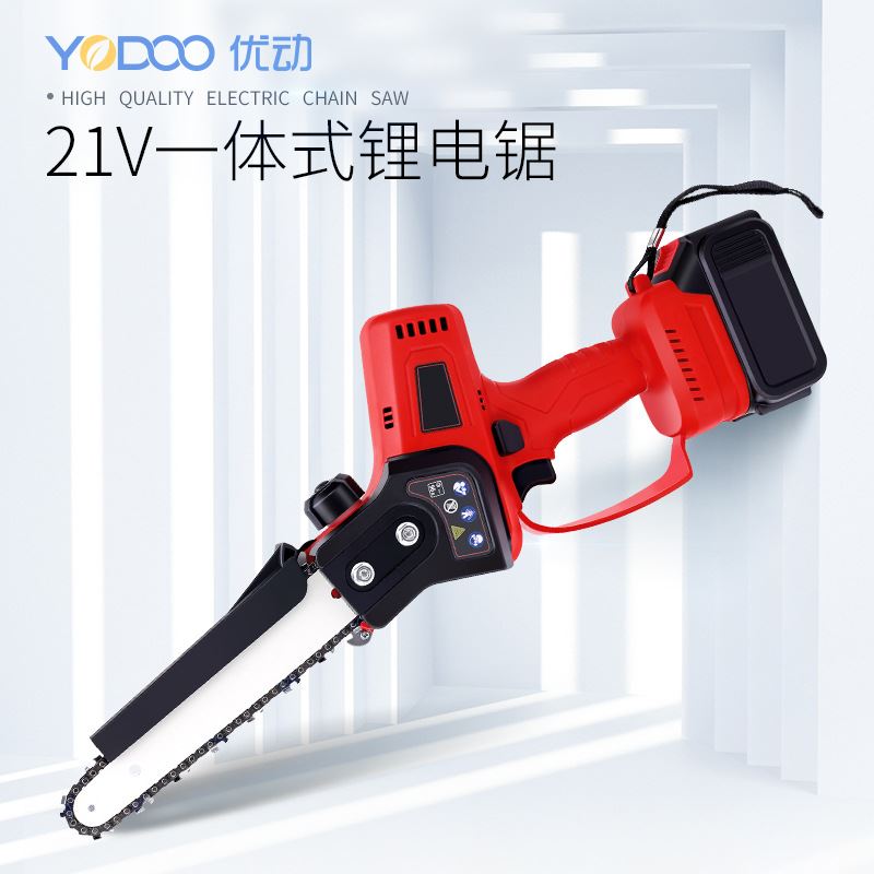 推荐锂电无e刷充电式电链t锯家用伐木油锯多功能手持小型链条锯户