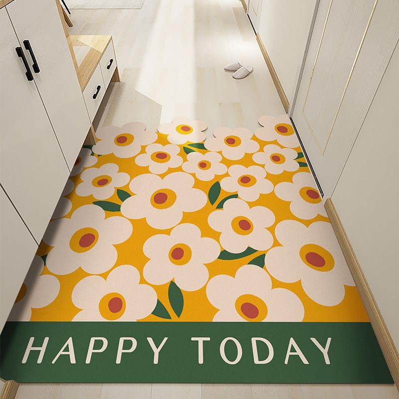 进门地垫入户可裁剪脚垫客厅门口家用北欧门垫小雏菊防滑花朵地毯,居家布艺,家用脚垫,淘宝优惠券,粉丝福利购,淘宝优惠卷