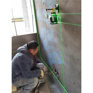 贴墙仪激光水平仪迷小型绿光12线平水仪器绿外线强光高精度自动