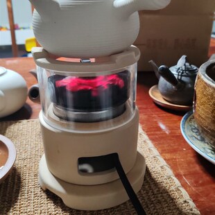 围炉煮茶b观火炉茶室庭院户外家用桌面煮茶炉烤火取暖炉陶瓷碳炉
