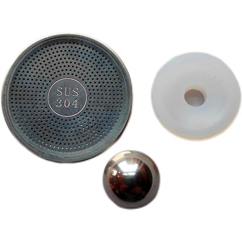 磁吸全自动茶具配件大全r懒人玻璃冲茶壶白色硅胶圈钢珠不锈钢滤