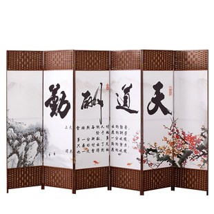 简易屏风折叠移动隔n断墙卧室遮挡家用客厅现代简约办公室平风帘