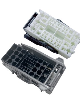 泰科连接器C0g3870塑壳接头白色38孔母护套2005575-1