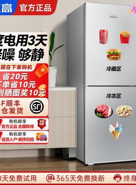 志高冰箱家用双开门188/248L大容量风冷无霜租房家用租房一级能效