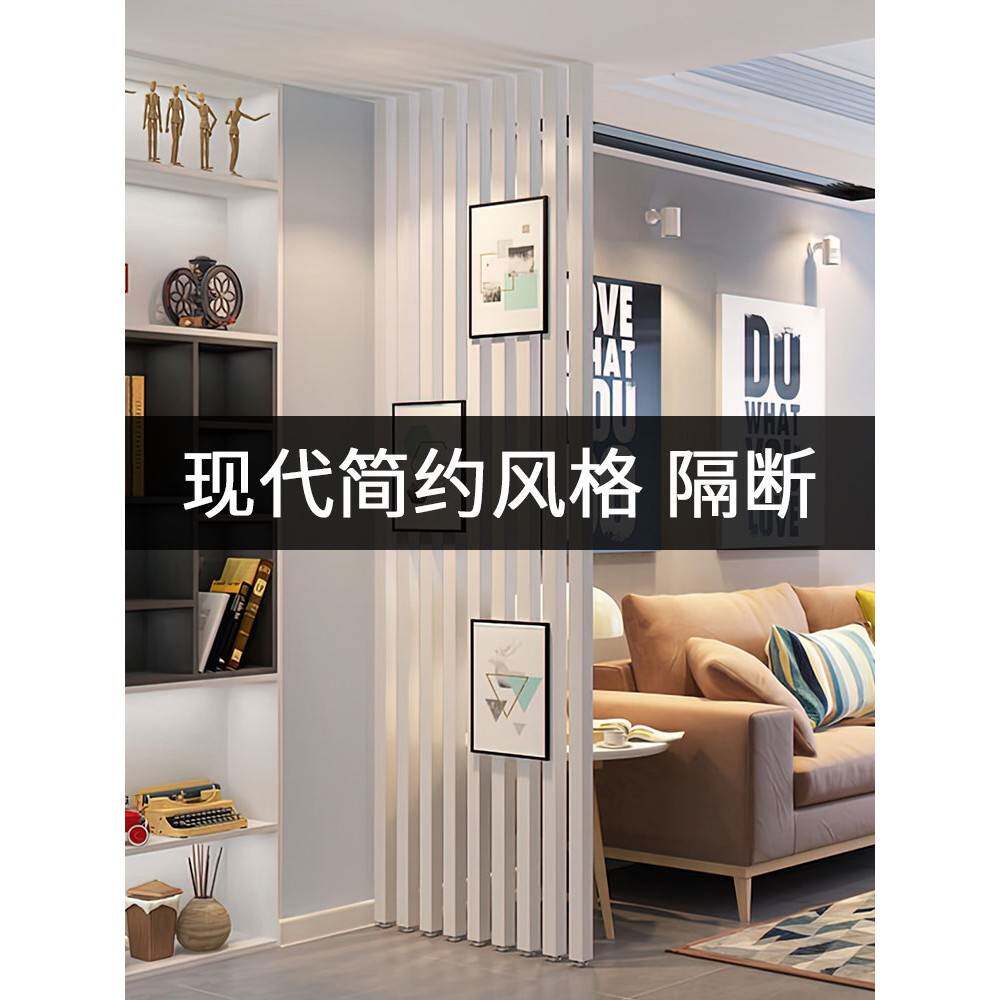 铝方通屏风隔断铝合金方管立柱木纹铝方管型材方通隔断墙个性栅栏