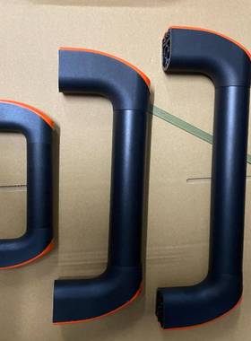 管状拉手34mm圆管铝合金拉手25mm机床防护门橙色机械数控门把手